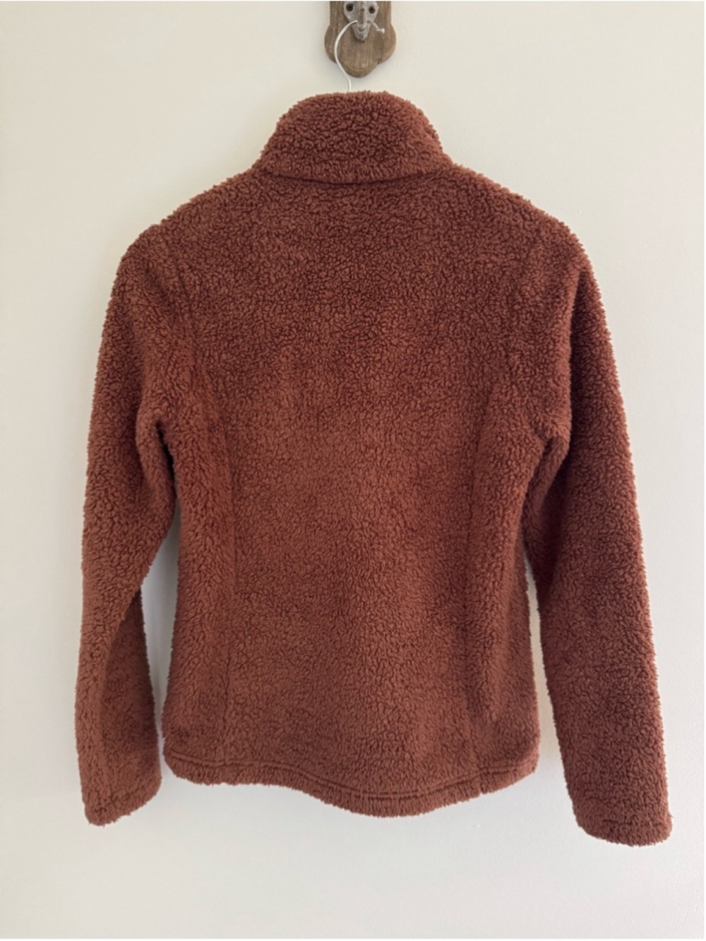 Patagonia Sherpa Fleece Quarter Zip Brown Cozy Outdoor Small - Picture 5 of 8